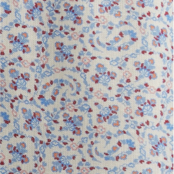 PAIGE Marlyn Paisley Long Sleeve Ruffle Hem Minidress - Picture 7 of 7